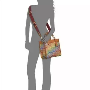 Coach | Bags | Coach Field Tote 22 In Pride Rainbow Brasstan 